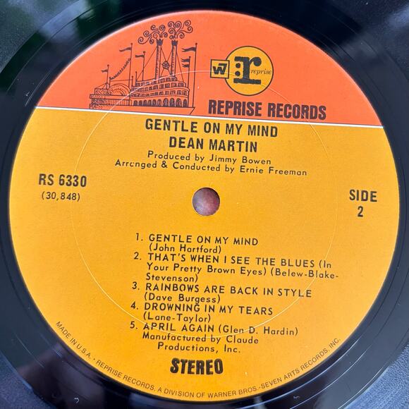 Vintage Dean Martin Gentle On My Mind Vinyl Record - Picture 6 of 7